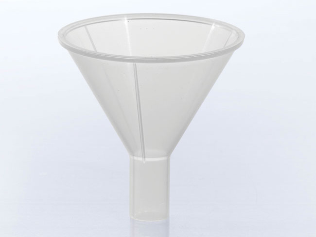 Single-use powder funnel Bio-PE, white, sterile